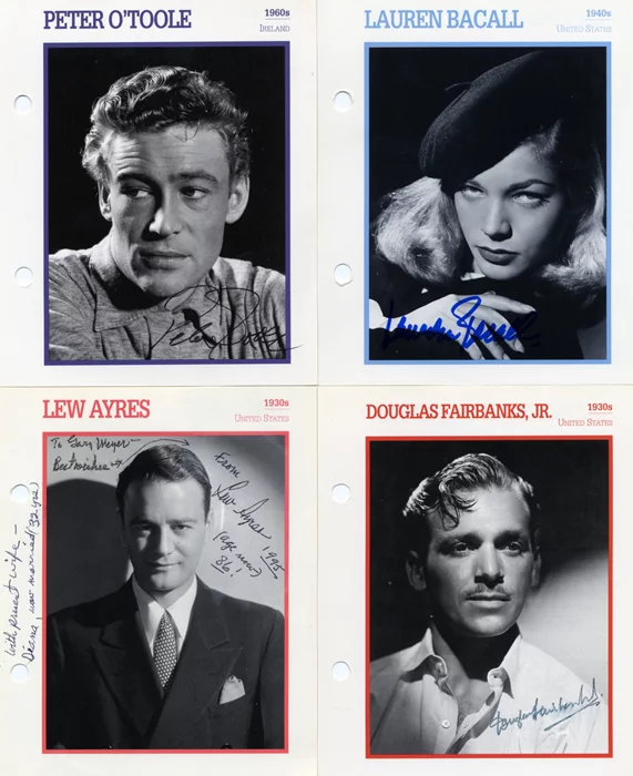 Signed Atlas Card Lot autograph