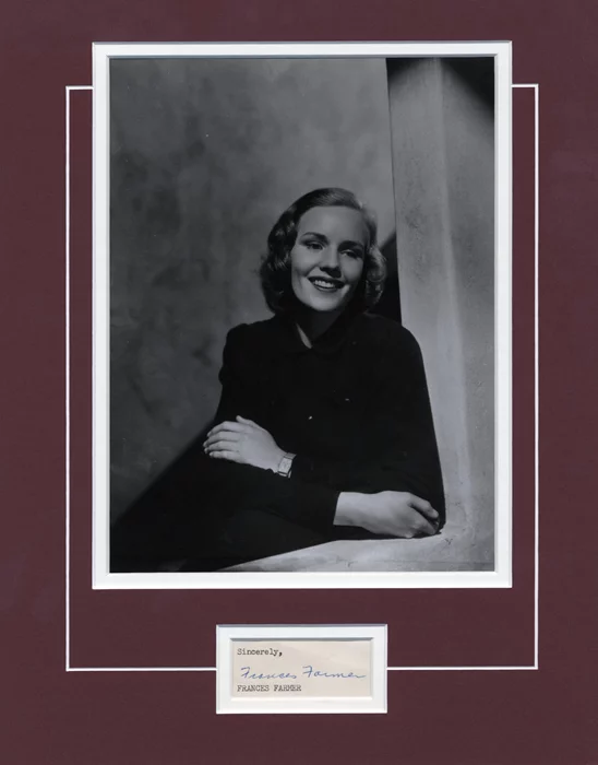 Frances Farmer autograph