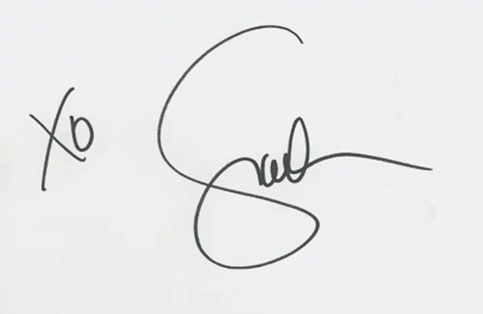 Giada De Laurentiis autograph