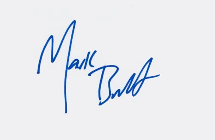 Mark Burnett autograph