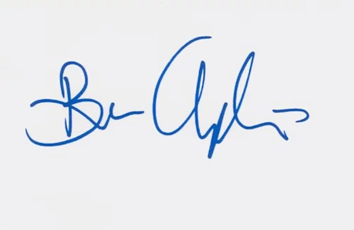 Ben Chaplin autograph