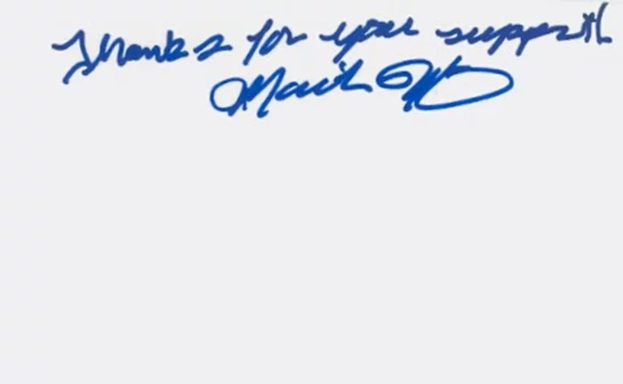 Marieh Delfino autograph