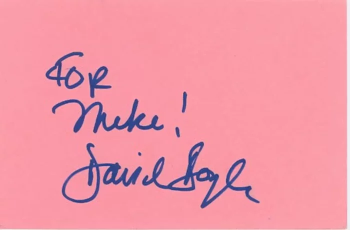 David Doyle autograph