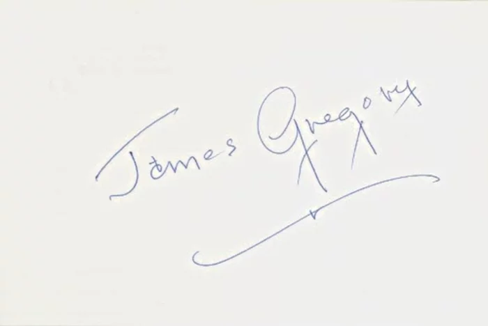 James Gregory autograph