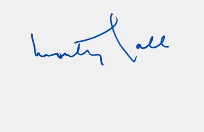 Monty Hall autograph