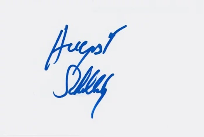 August Schellenberg autograph