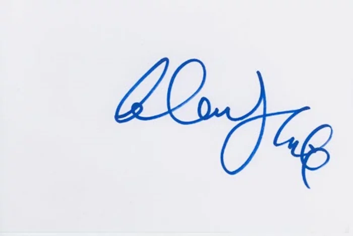 Alan Thicke autograph