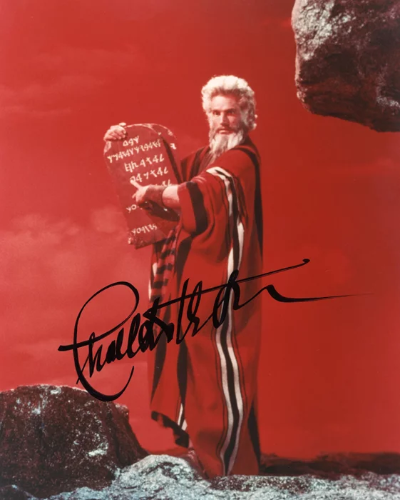 Charlton Heston autograph