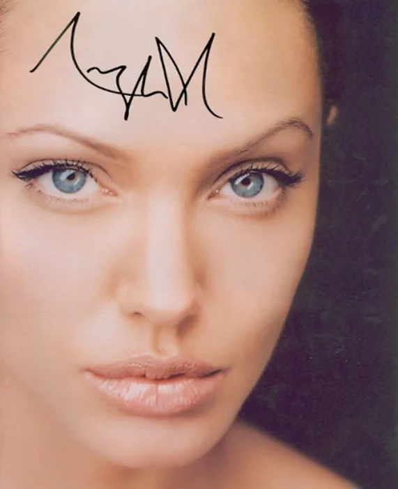 Angelina Jolie autograph