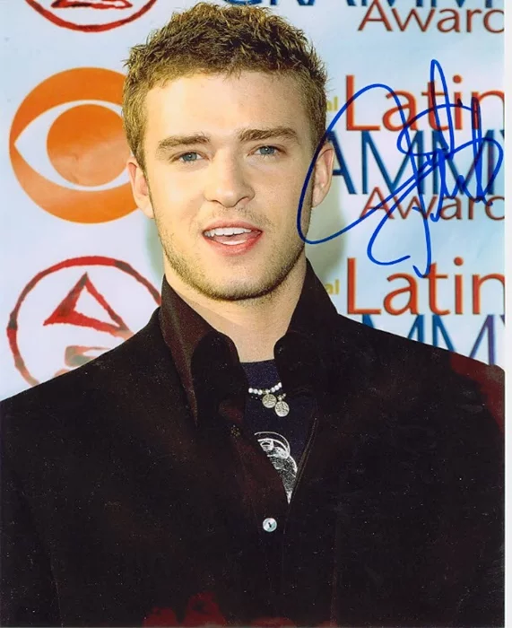 Justin Timberlake autograph