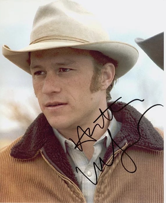 Heath Ledger autograph