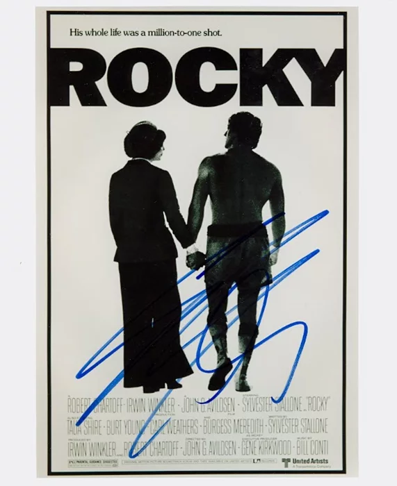 Sylvester Stallone autograph