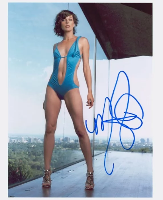 Milla Jovovich autograph