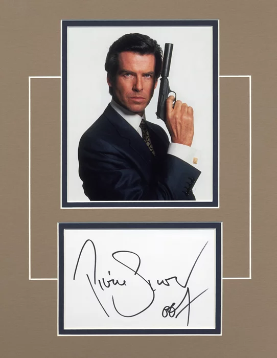 Pierce Brosnan autograph