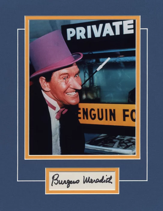 Burgess Meredith autograph