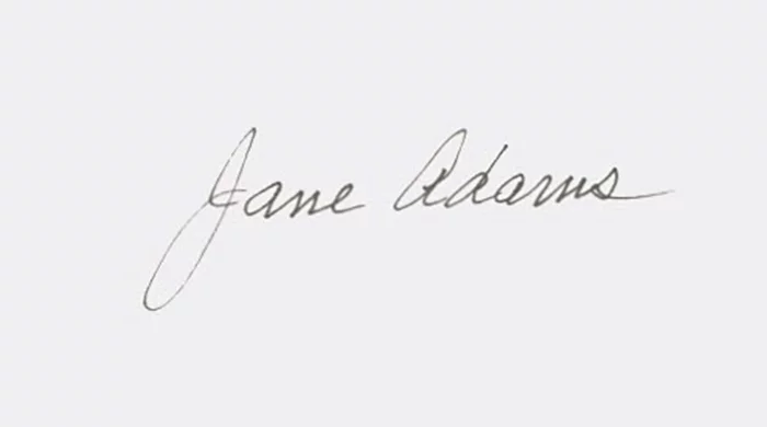 Jane Adams autograph