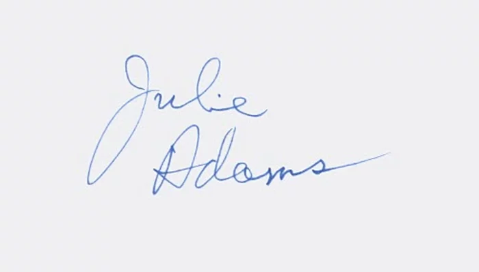 Julie Adams autograph