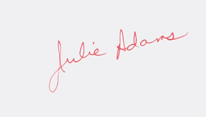Julie Adams autograph