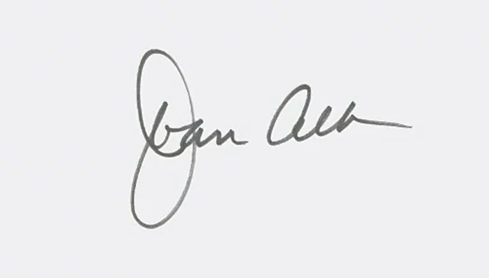 Joan Allen autograph