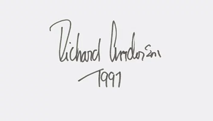 Richard Anderson autograph