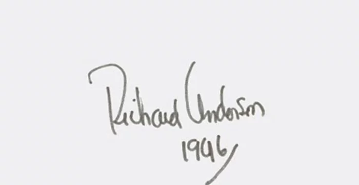 Richard Anderson autograph