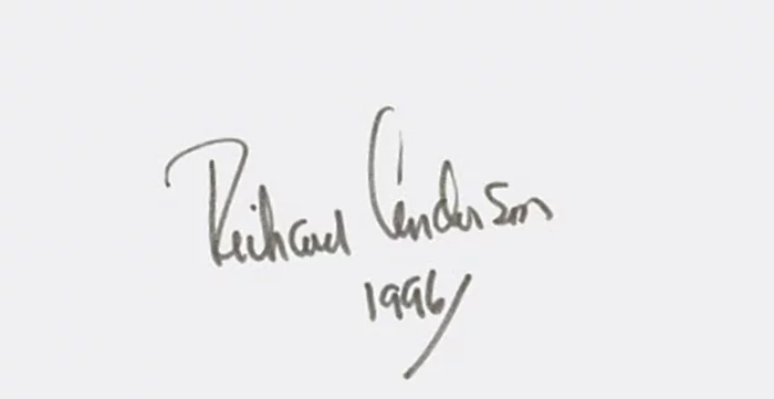 Richard Anderson autograph