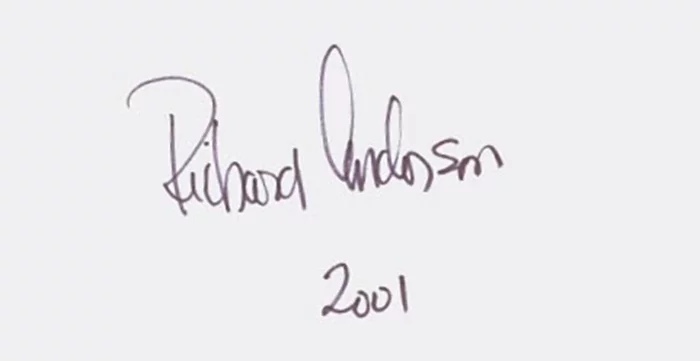Richard Anderson autograph
