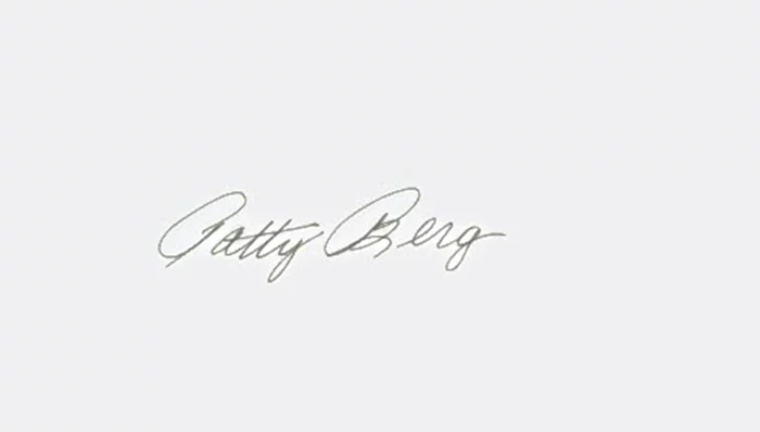 Patty Berg autograph