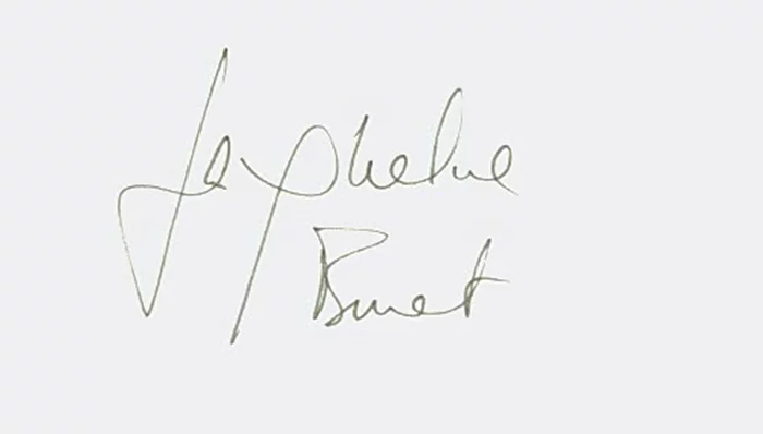 Jacqueline Bisset autograph