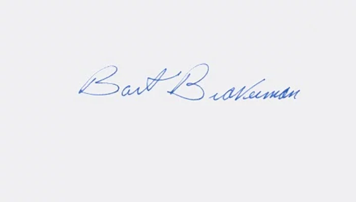 Bart Braverman autograph