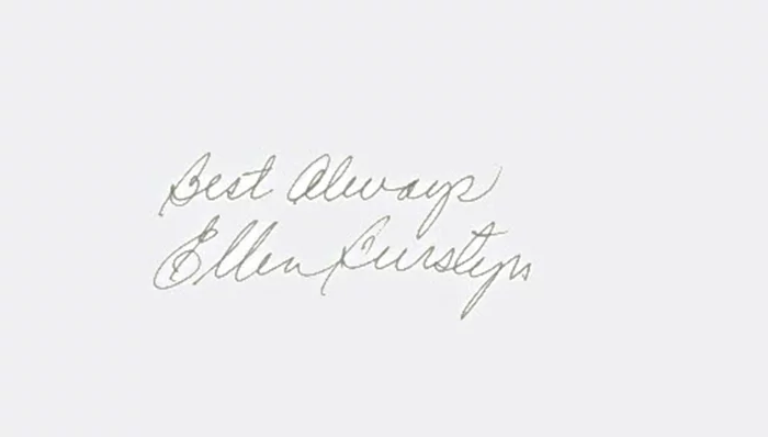 Ellen Burstyn autograph
