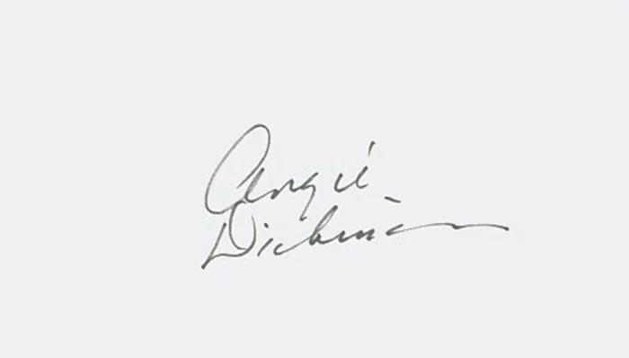 Angie Dickinson autograph
