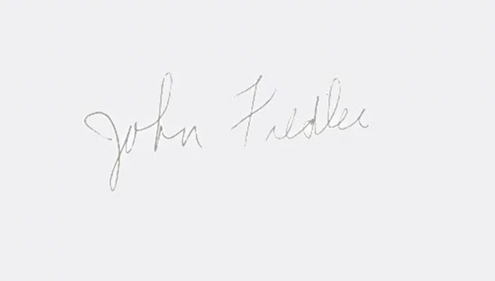 John Fiedler autograph