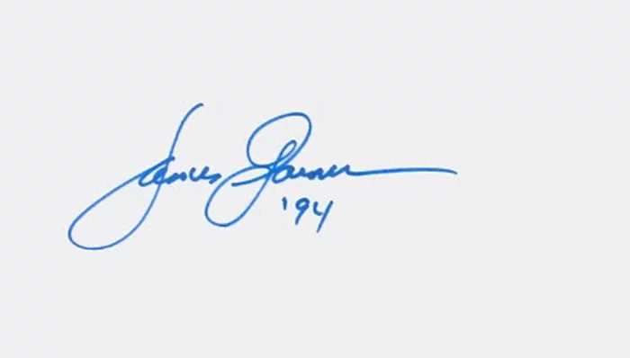 James Garner autograph