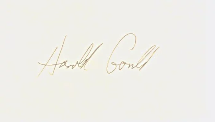 Harold Gould autograph