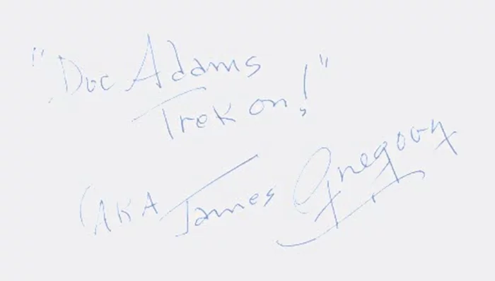 James Gregory autograph