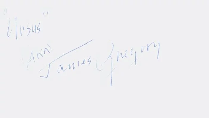 James Gregory autograph
