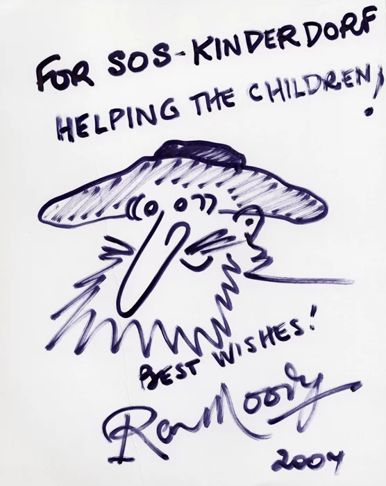 Ron Moody autograph
