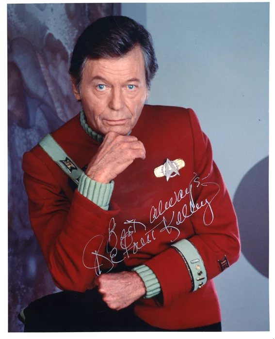 Deforest Kelley autograph
