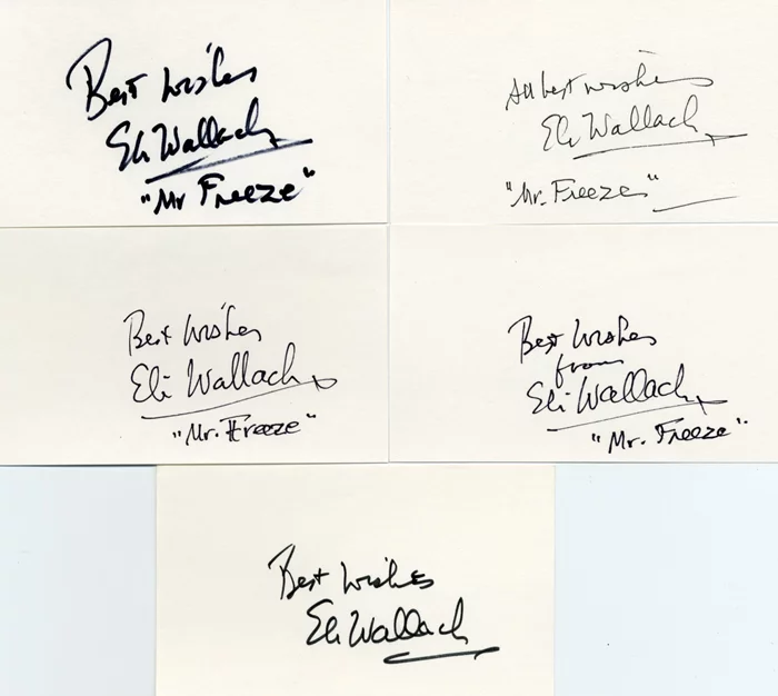 Eli Wallach autograph