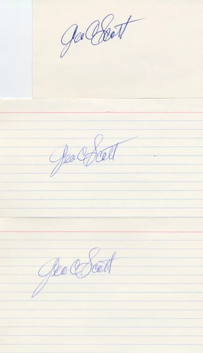 George C. Scott autograph