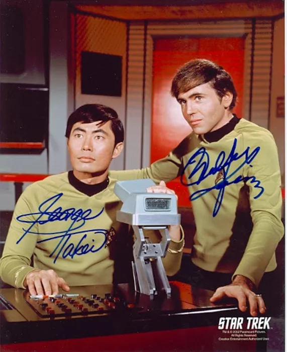 Koenig and Takei autograph