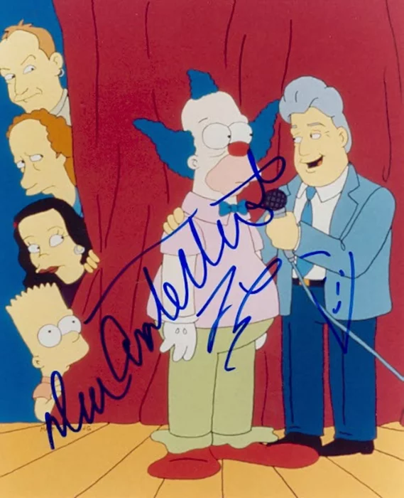 The Simpsons autograph
