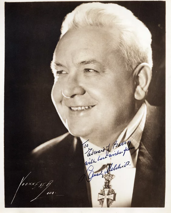 Lauritz Melchior autograph