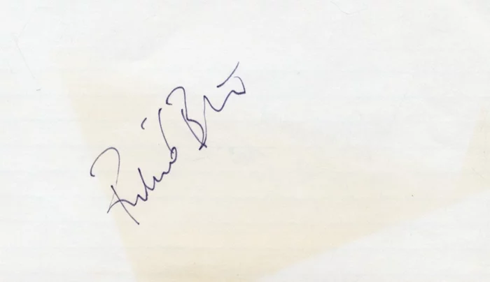 Richard Burton autograph