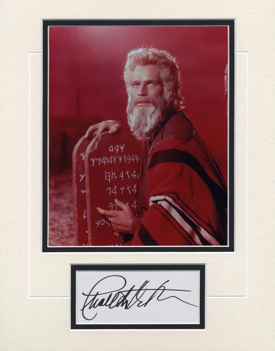 Charlton Heston autograph