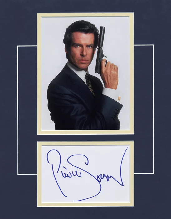 Pierce Brosnan autograph