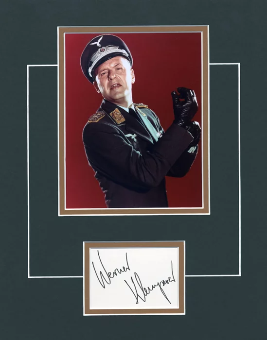 Werner Klemperer autograph