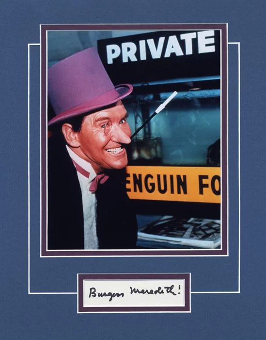 Burgess Meredith autograph