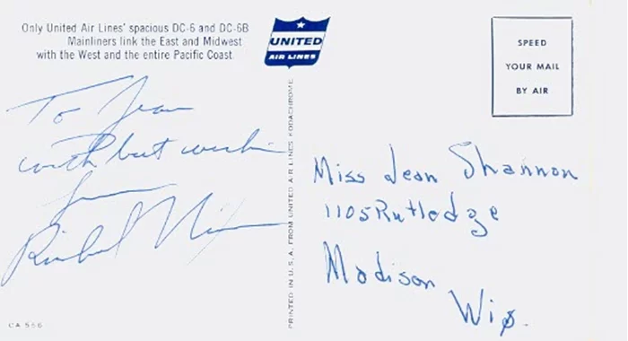 Richard Nixon autograph
